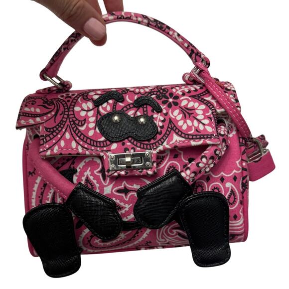 READYMADE Monster Bandana Bag Mini Pink Kelly Doll Crossbody Japanese Designer - Picture 1 of 16